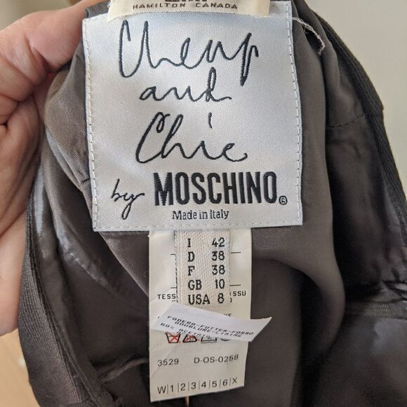 Moschino virgin wool straight midi skirt - Picture 6 of 9